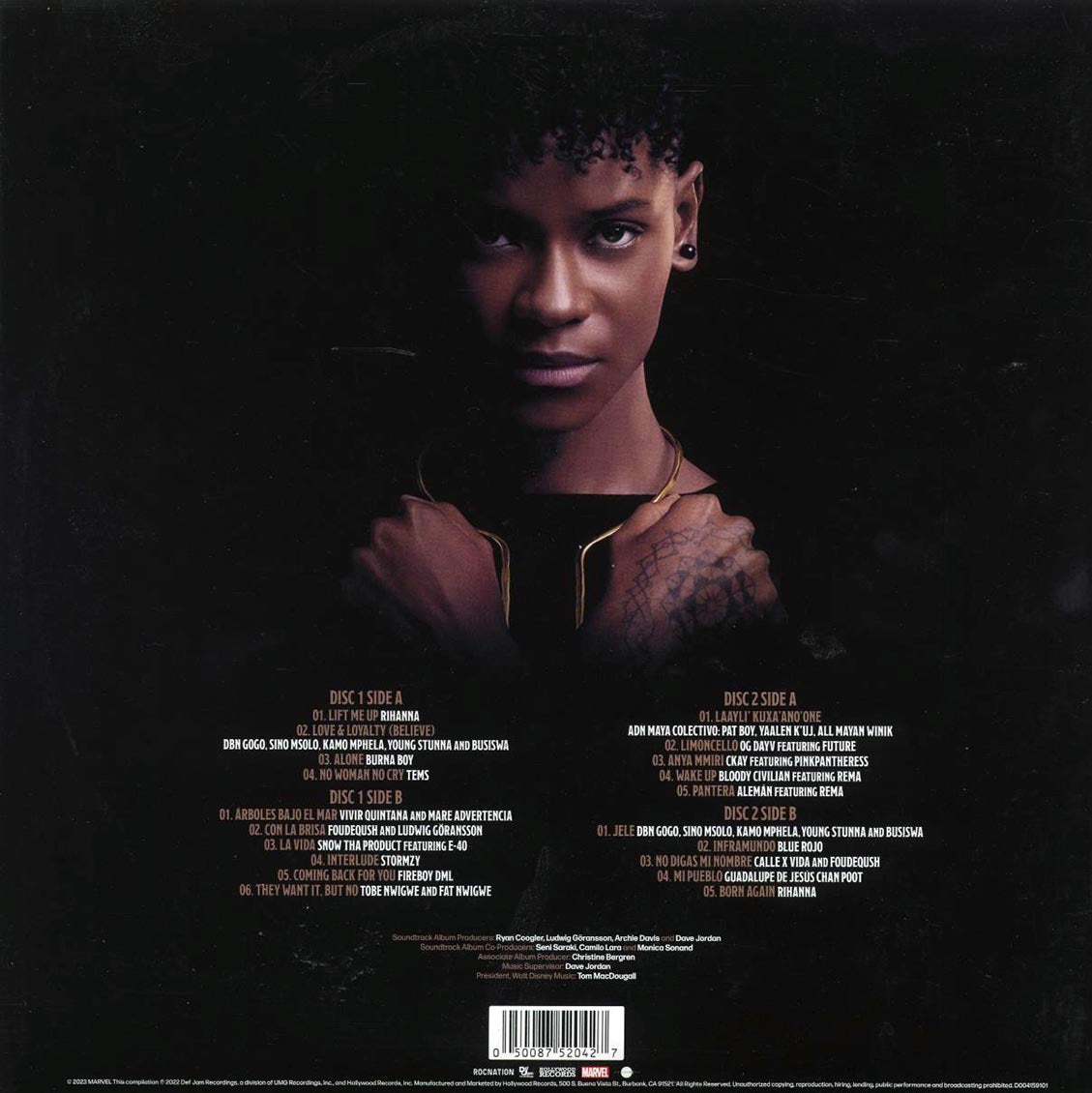 Rihanna, Burna Boy, Tems, Future, Etc. - Music From And Inspired By Black Panther: Wakanda Forever (2xLP) (black ice vinyl)