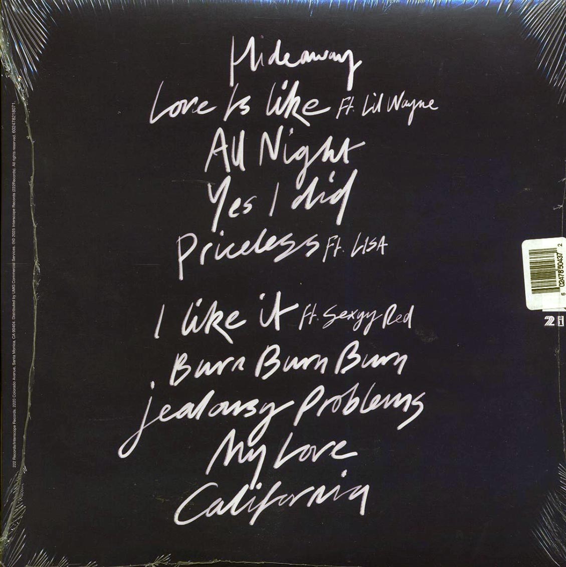 Maroon 5 - Love Is Like (ltd. ed.) (electric blue transparent vinyl)