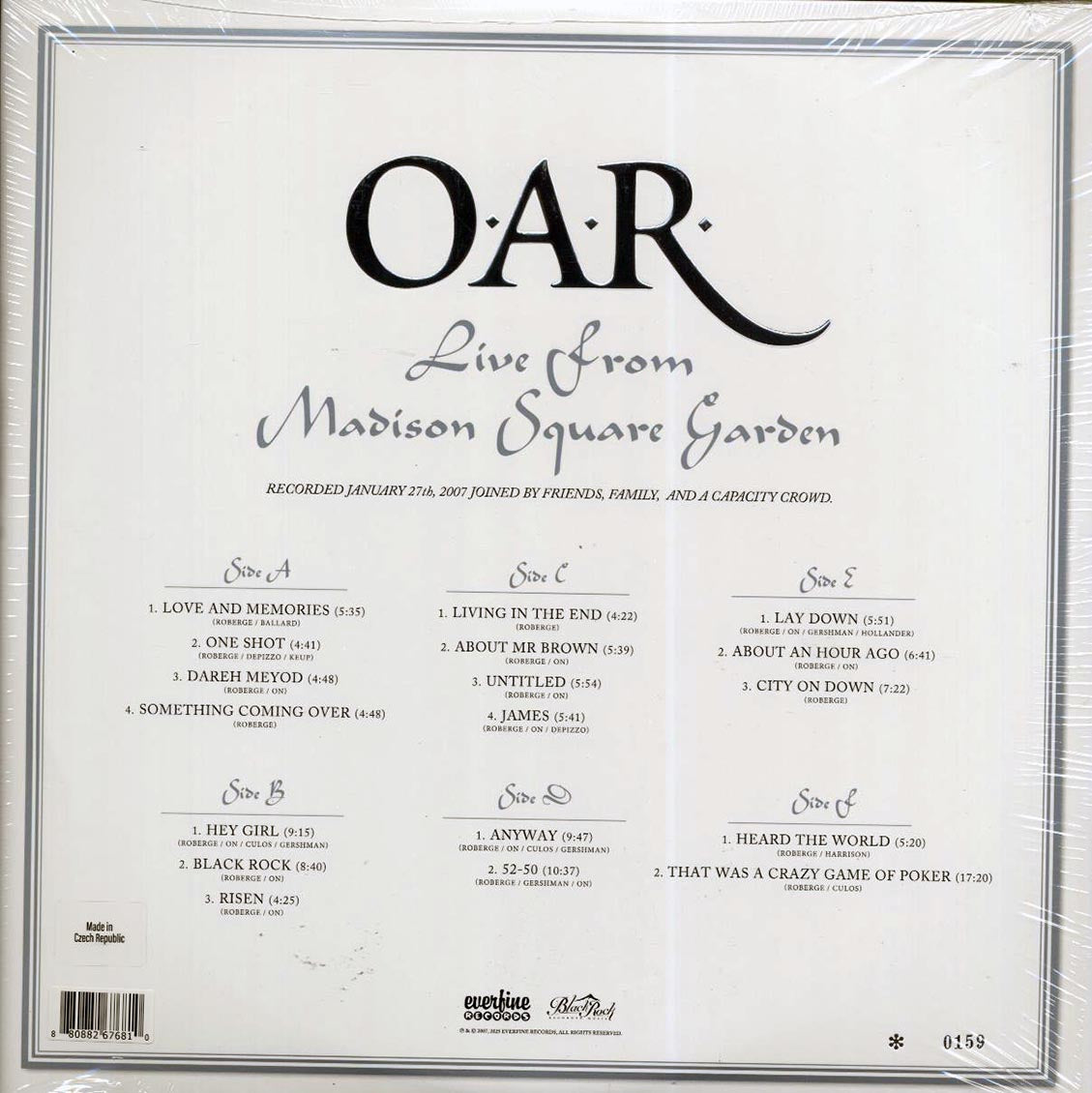 OAR (Of A Revolution) - Live From Madison Square Garden (RSD 2025) (ltd. ed.) (3xLP) (white vinyl)