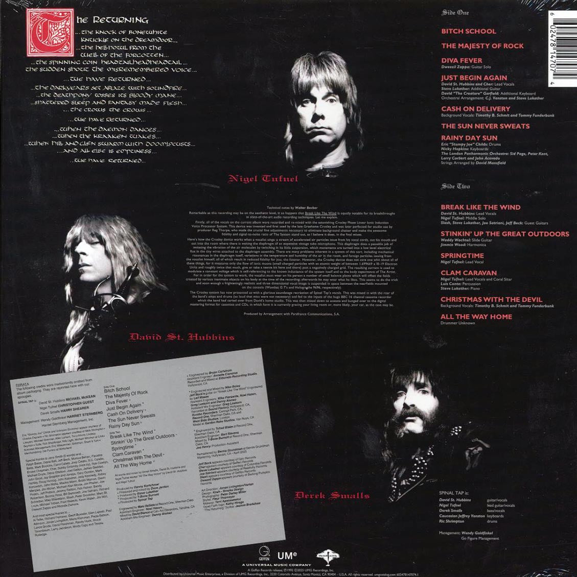 Spinal Tap - Break Like The Wind (180g)