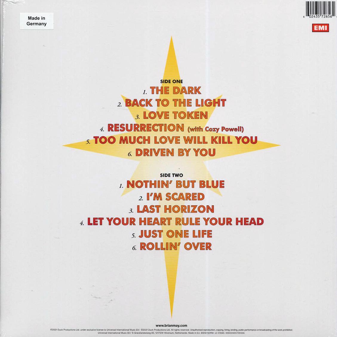 Brian May - Back To The Light (180g) (remastered)