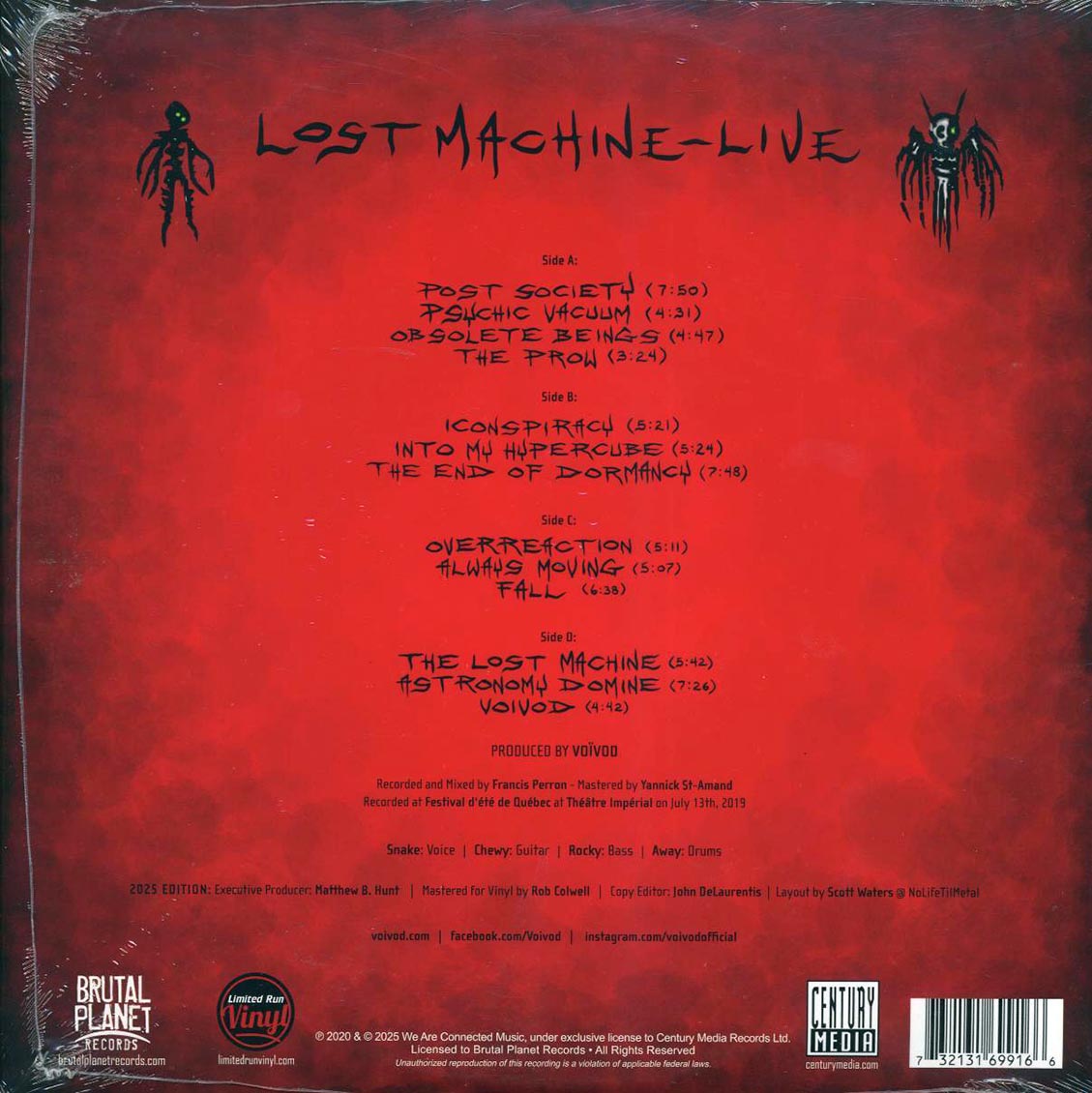 Voivod - Lost Machine - Live (RSD 2025) (ltd. ed.) (2xLP) (orange/strawberry swirl vinyl)
