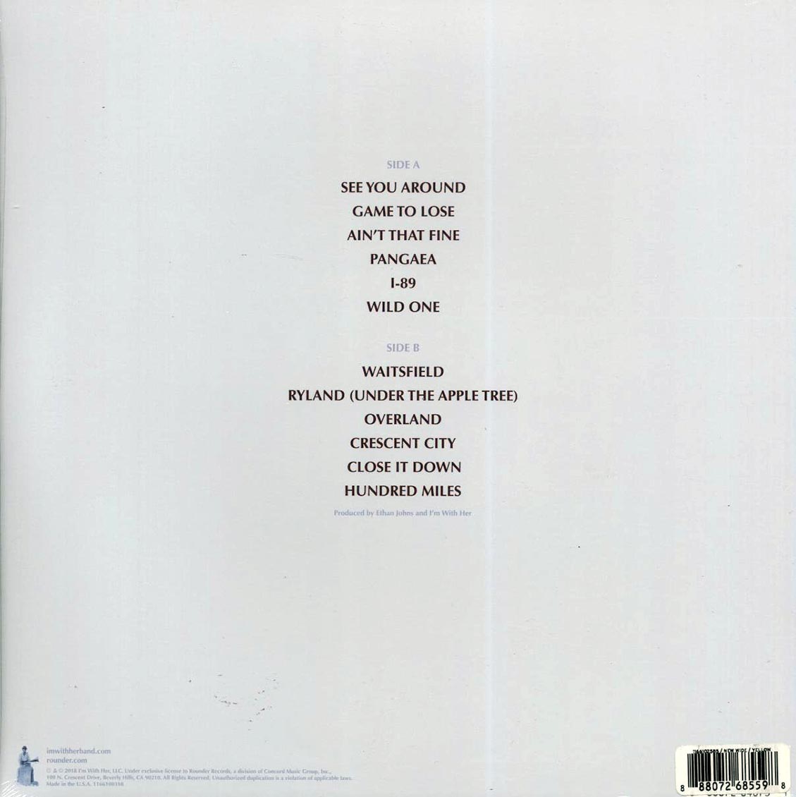 I'm With Her - See You Around (yellow vinyl)