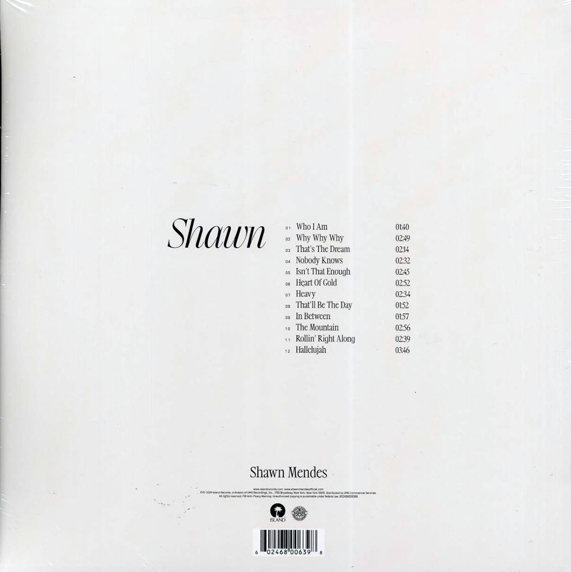 Shawn Mendes - Shawn (milky clear vinyl)