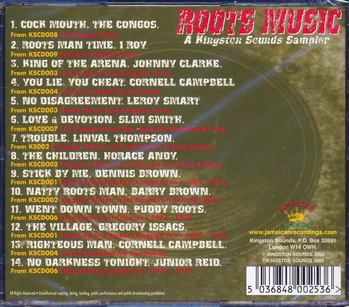 The Congos, Jr. Reid, Linval Thompson, Etc. - Roots Music: A Kingston Sounds Sampler