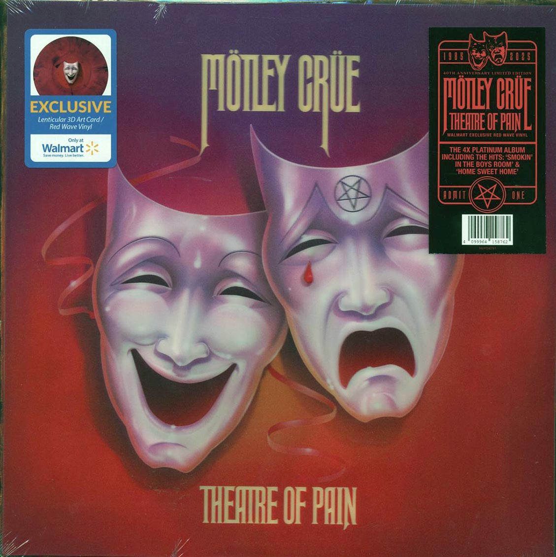 Motley Crue - Theatre Of Pain (40th Anniv. Ed.) (ltd. ed.) (red wave vinyl) (Lenticular artwork)