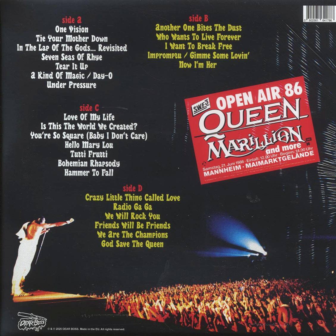 Queen - Reigns The World! Live In Mannheim 1986 (ltd. 300 copies made) (2xLP) (green marbled vinyl)