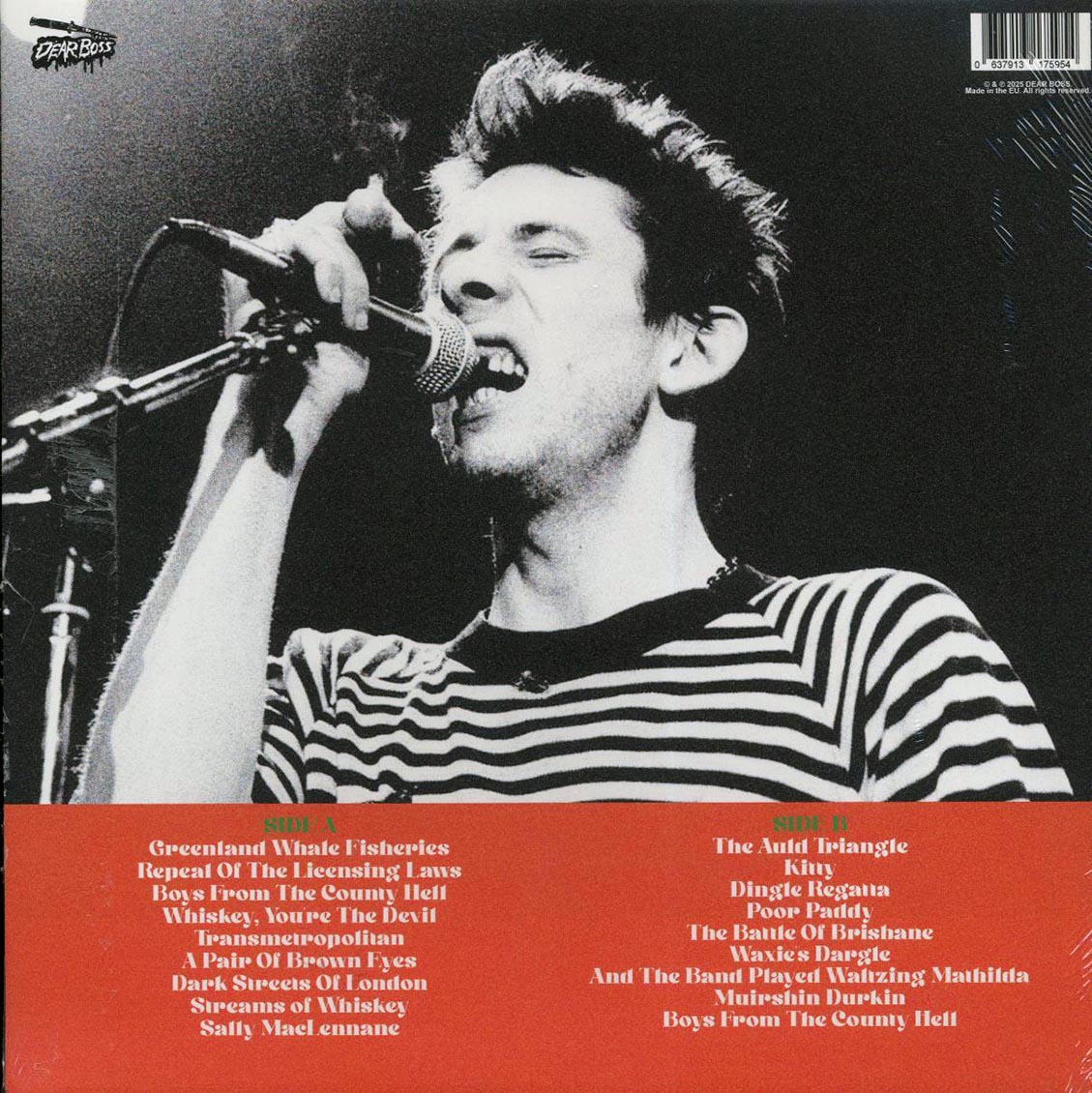 The Pogues - Pissed & Pinned: Live At McGonagles, Dublin, Ireland 1st March 1985 (ltd. 300 copies made) (orange vinyl)