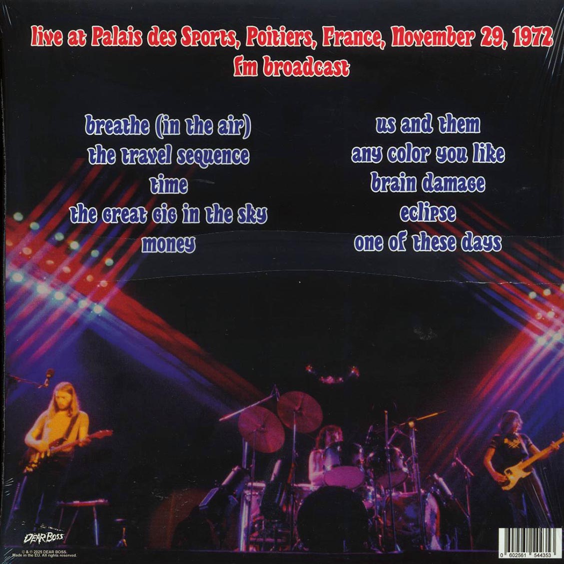 Pink Floyd - The French Connection: Live At Palais De Sports, Poiters, France, November 29, 1972 (ltd. 300 copies made) (colored vinyl)