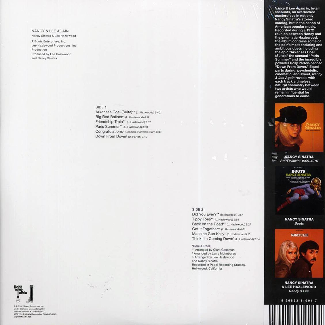 Nancy Sinatra, Lee Hazlewood - Nancy & Lee Again (ltd. ed.) (big red balloon swirl vinyl) (RTI press)