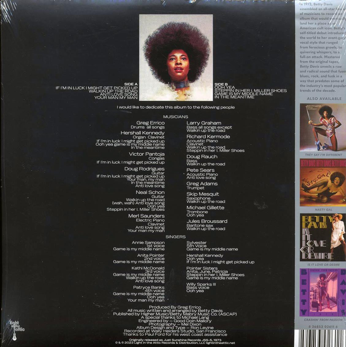 Betty Davis - Betty Davis (ltd. ed.) (coke bottle clear vinyl) (RTI press)