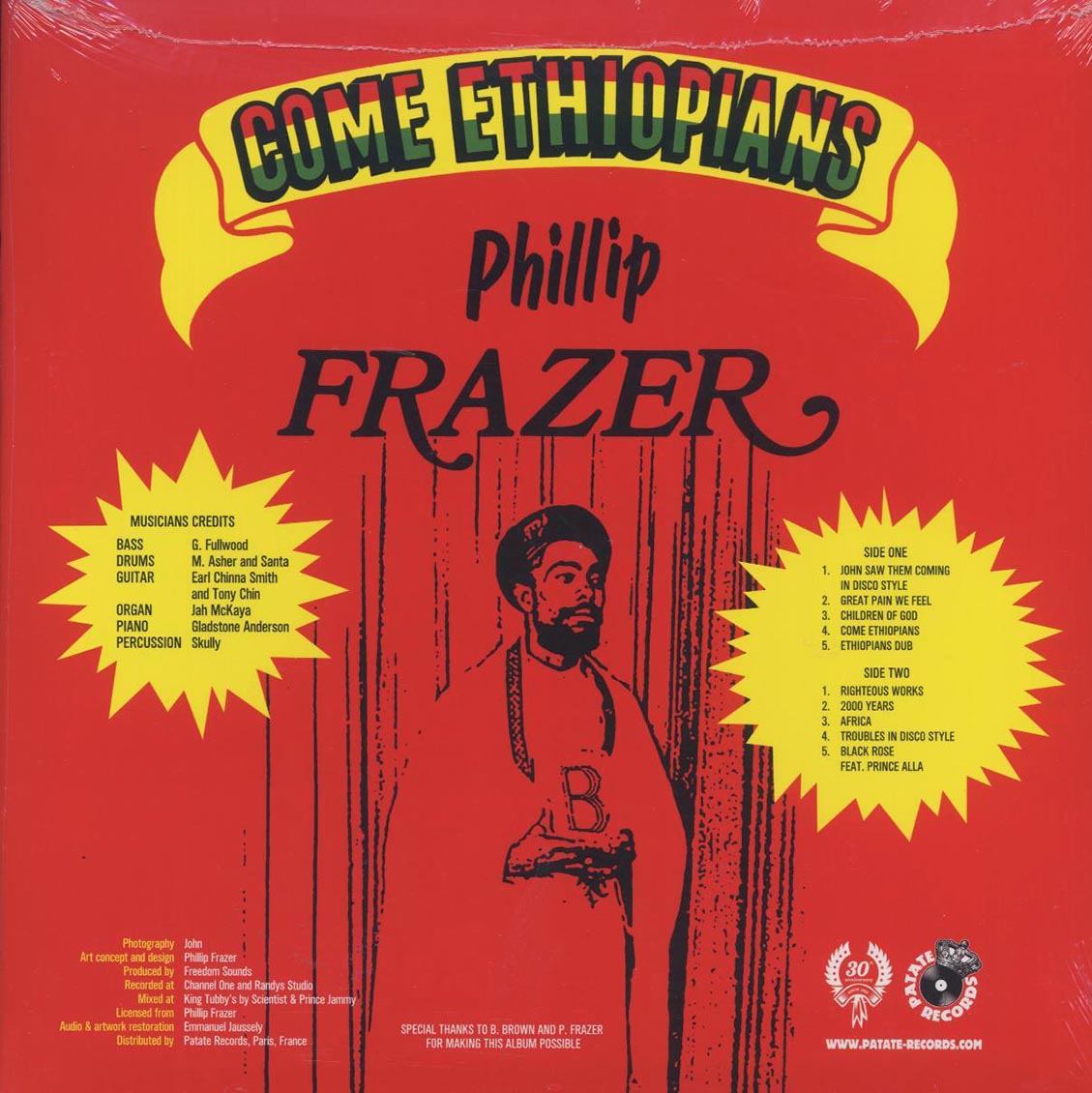 Phillip Fraser - Come Ethiopians: Deluxe Edition (+2 bonus tracks)