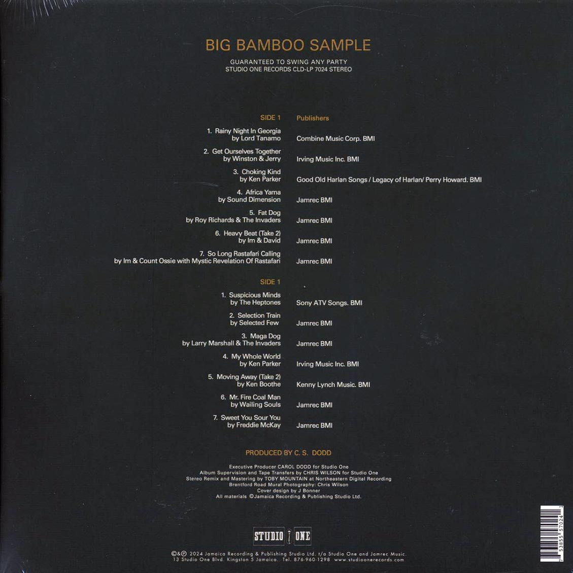 Wailing Souls, Sound Dimension, The Heptones, Larry Marshall, Etc. - Big Bamboo Sample (ltd. ed.) (green vinyl)