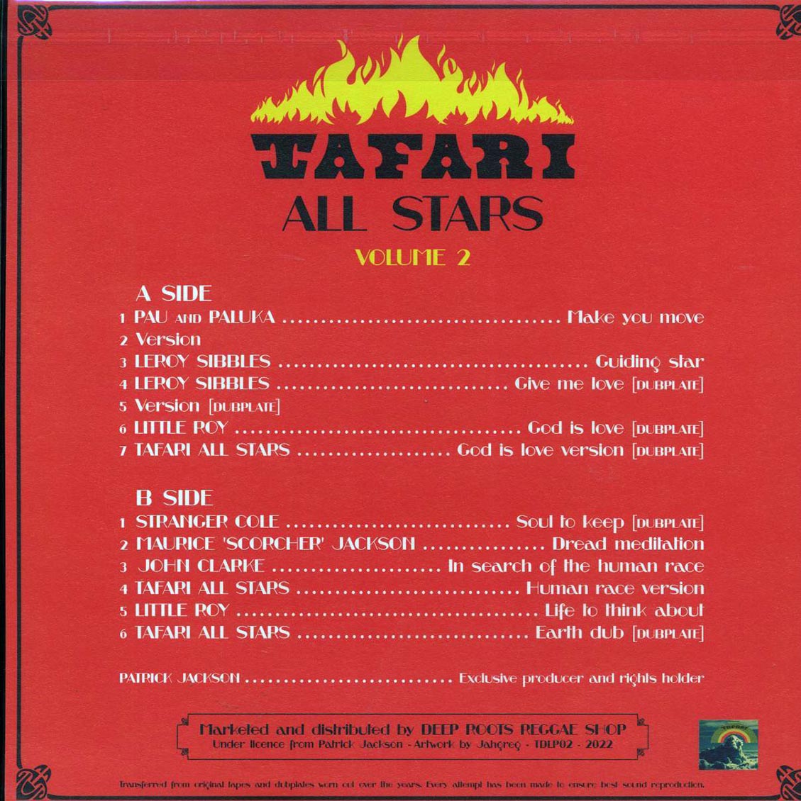 Little Roy, Leroy Sibbles, John Clarke, Tafari All Stars, Etc. - Rarities From The Vault Volume 2: Early Recordings And Dubplates