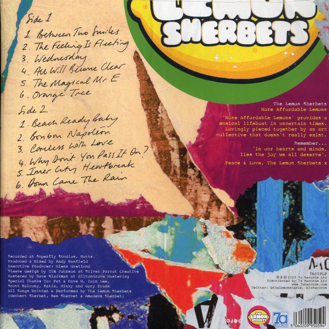 The Lemon Sherbets - More Affordable Lemons (yellow vinyl)