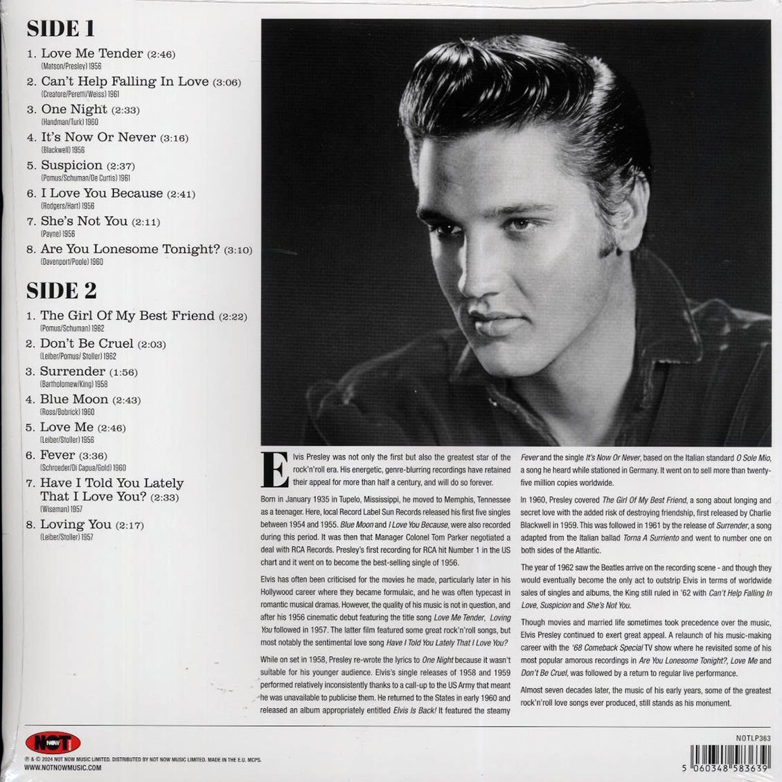 Elvis - Love Songs (180g) (pink vinyl)