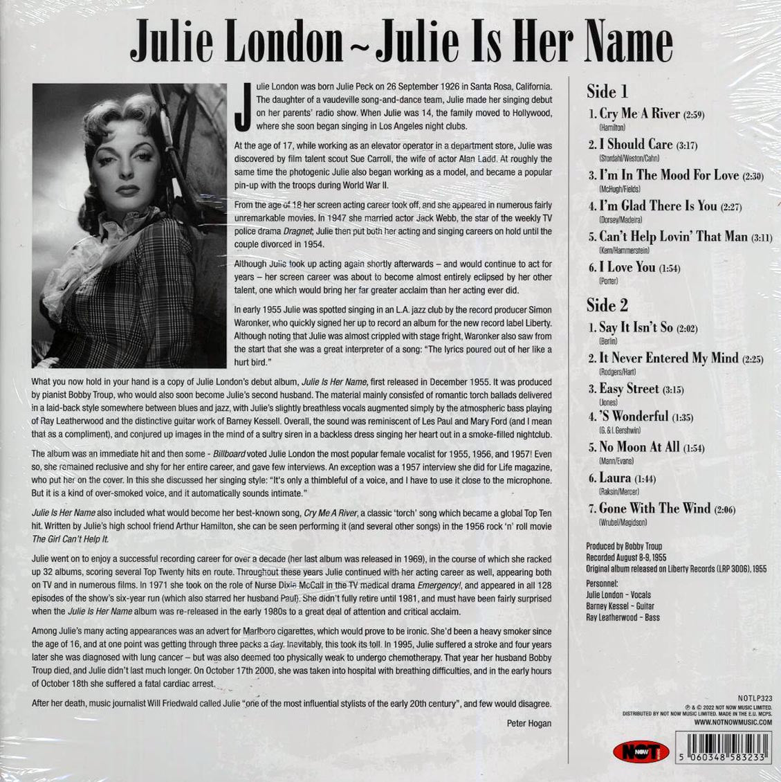 Julie London - Julie Is Her Name (180g) (green marbled vinyl)