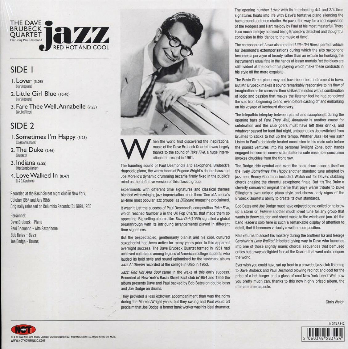 Dave Brubeck Quartet - Jazz: Red Hot and Cool (180g) (red vinyl)