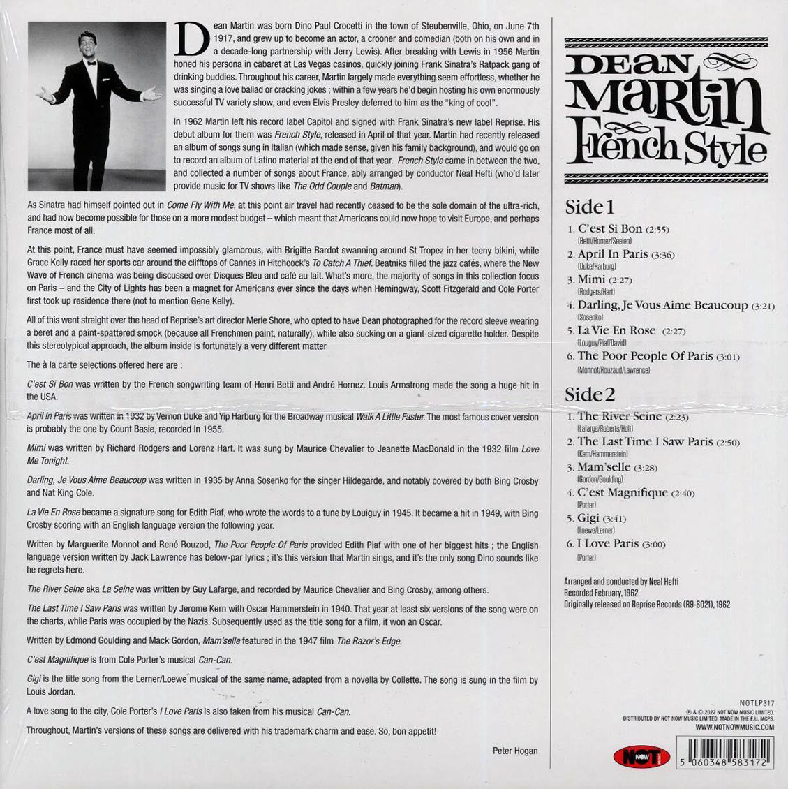 Dean Martin - French Style (180g) (pink vinyl)