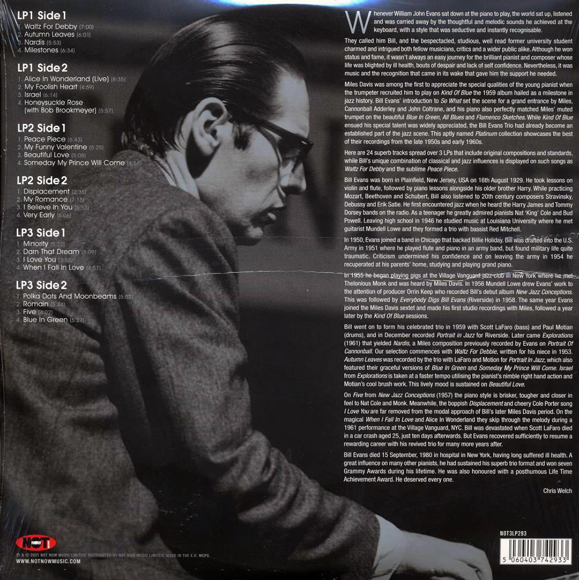 Bill Evans - Platinum Jazz (3xLP) (silver vinyl)