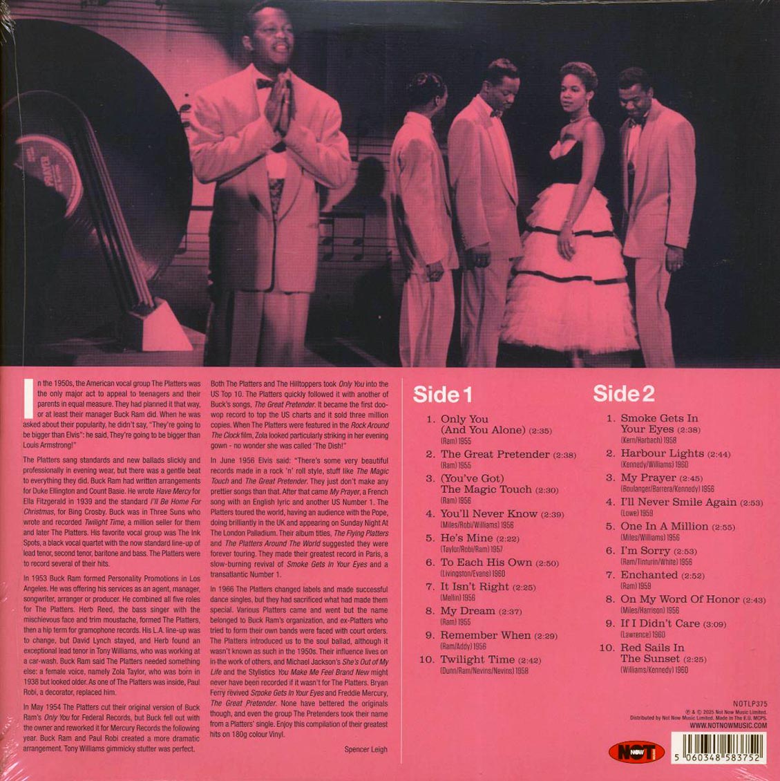 The Platters - 20 Greatest Hits (180g) (pink vinyl)