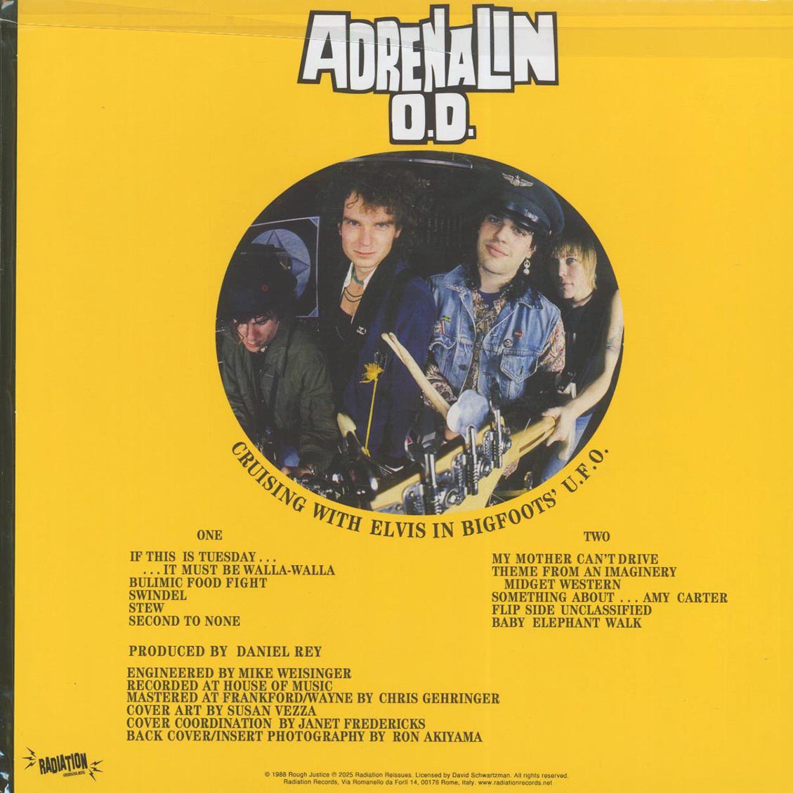 Adrenalin OD - Cruising With Elvis In Bigfoots' UFO (ltd. ed.) (yellow vinyl)