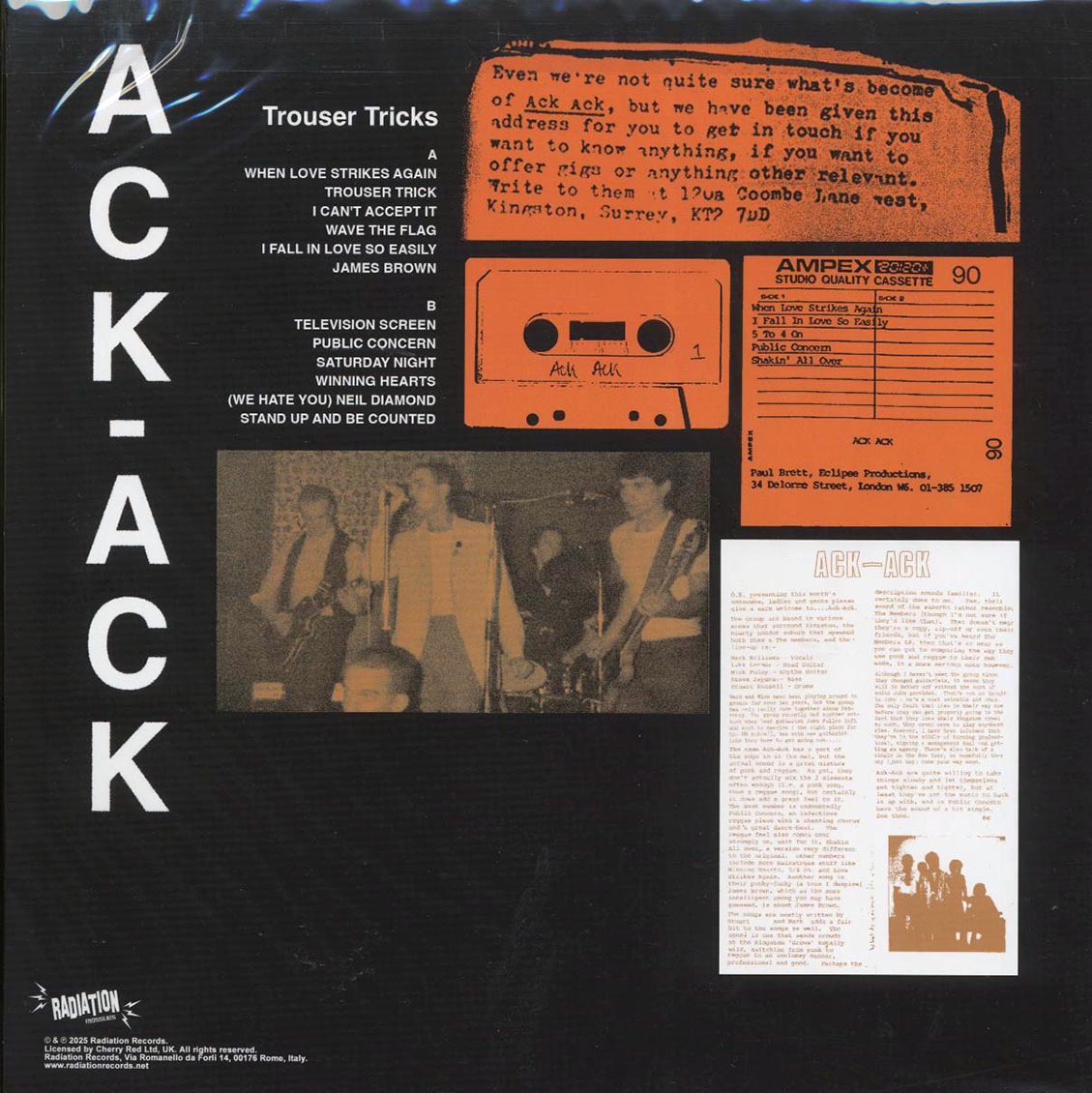 Ack-Ack - Trouser Tricks (ltd. ed.) (coral vinyl)