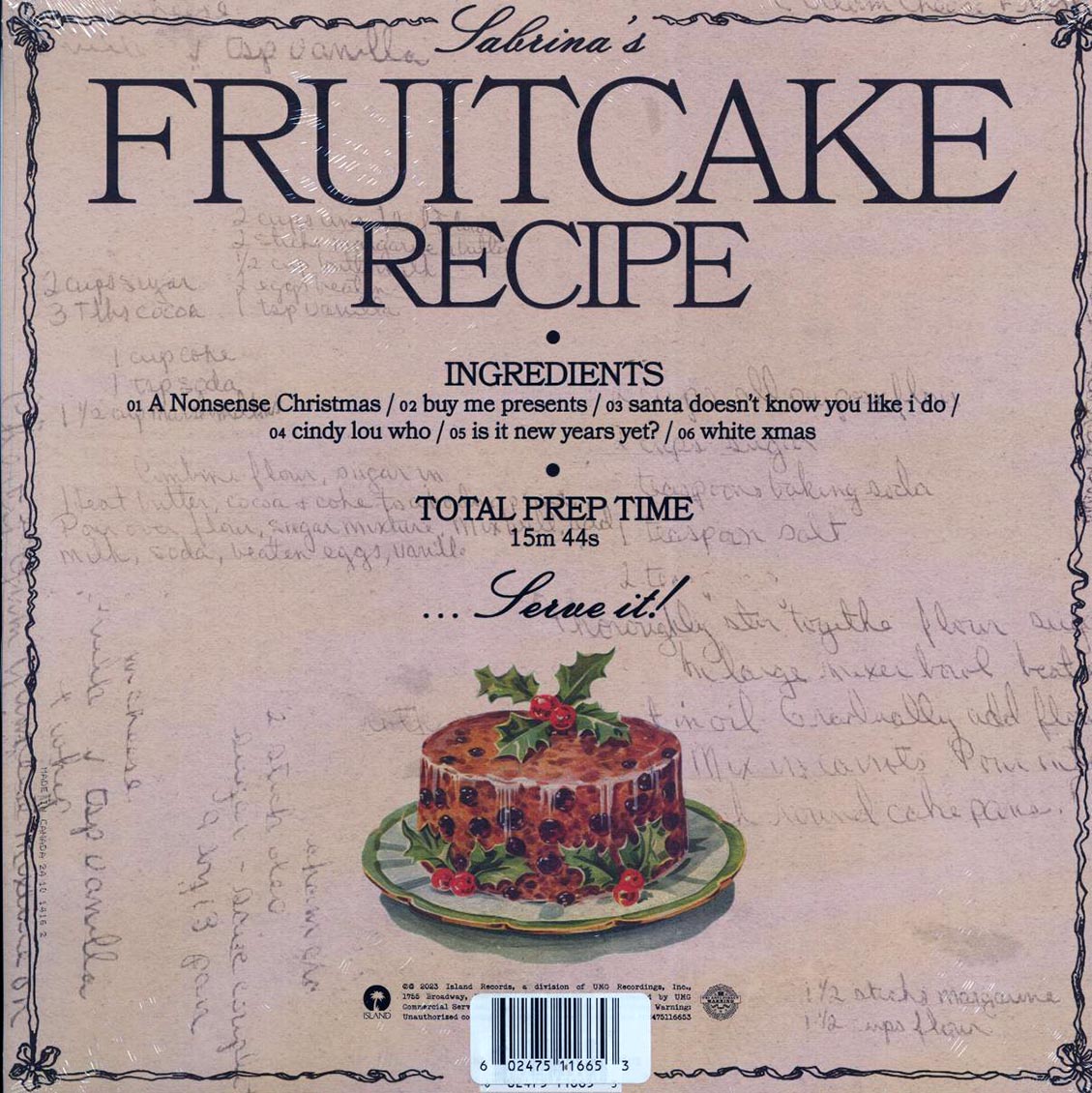 Sabrina Carpenter - Fruitcake (ltd. ed.) (milky clear vinyl)