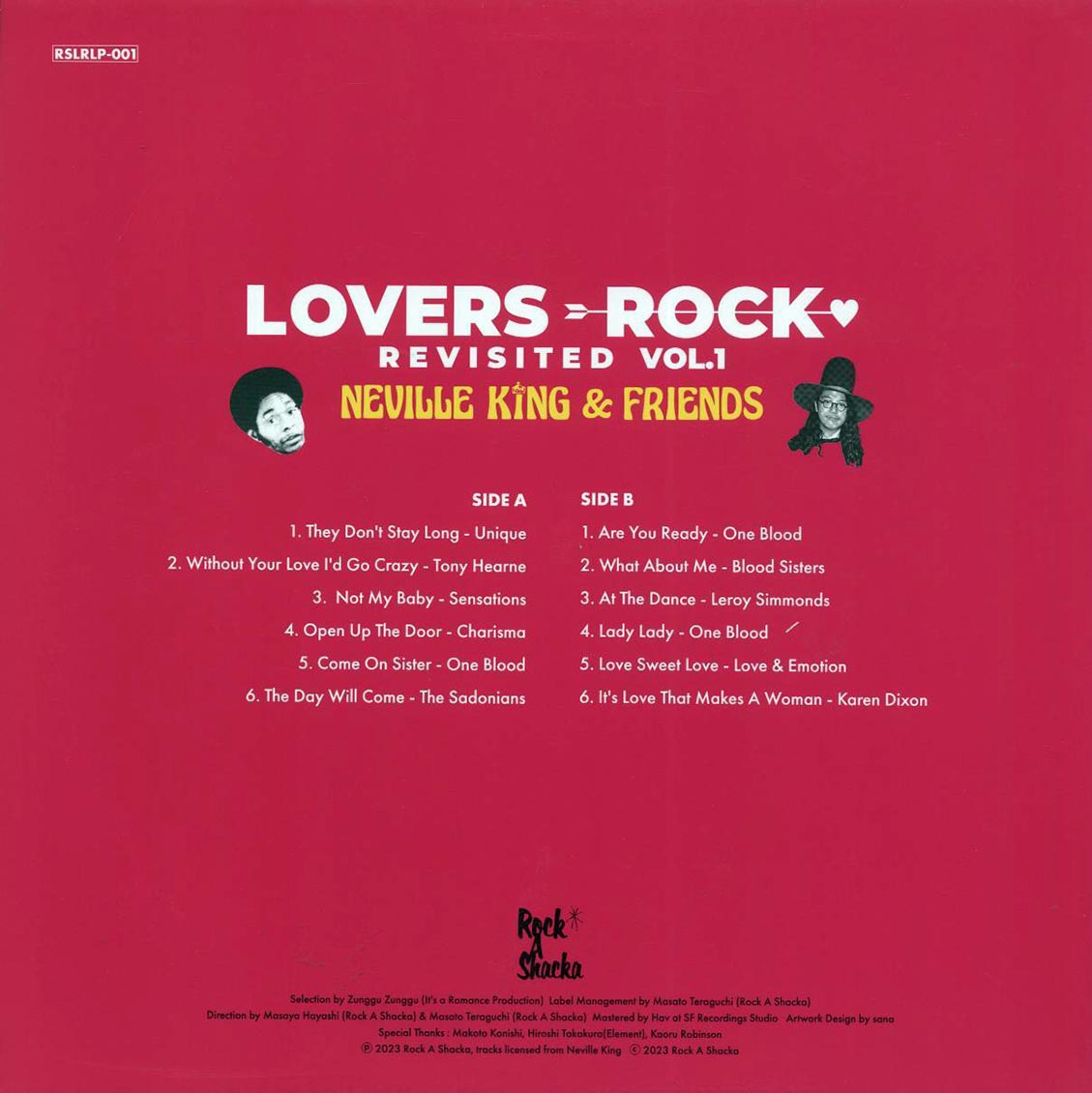 The Uniques, One Blood, Karen Dixon, Etc. - Lovers Rock Revisited Volume 1: Neville King & Friends (Japan press)
