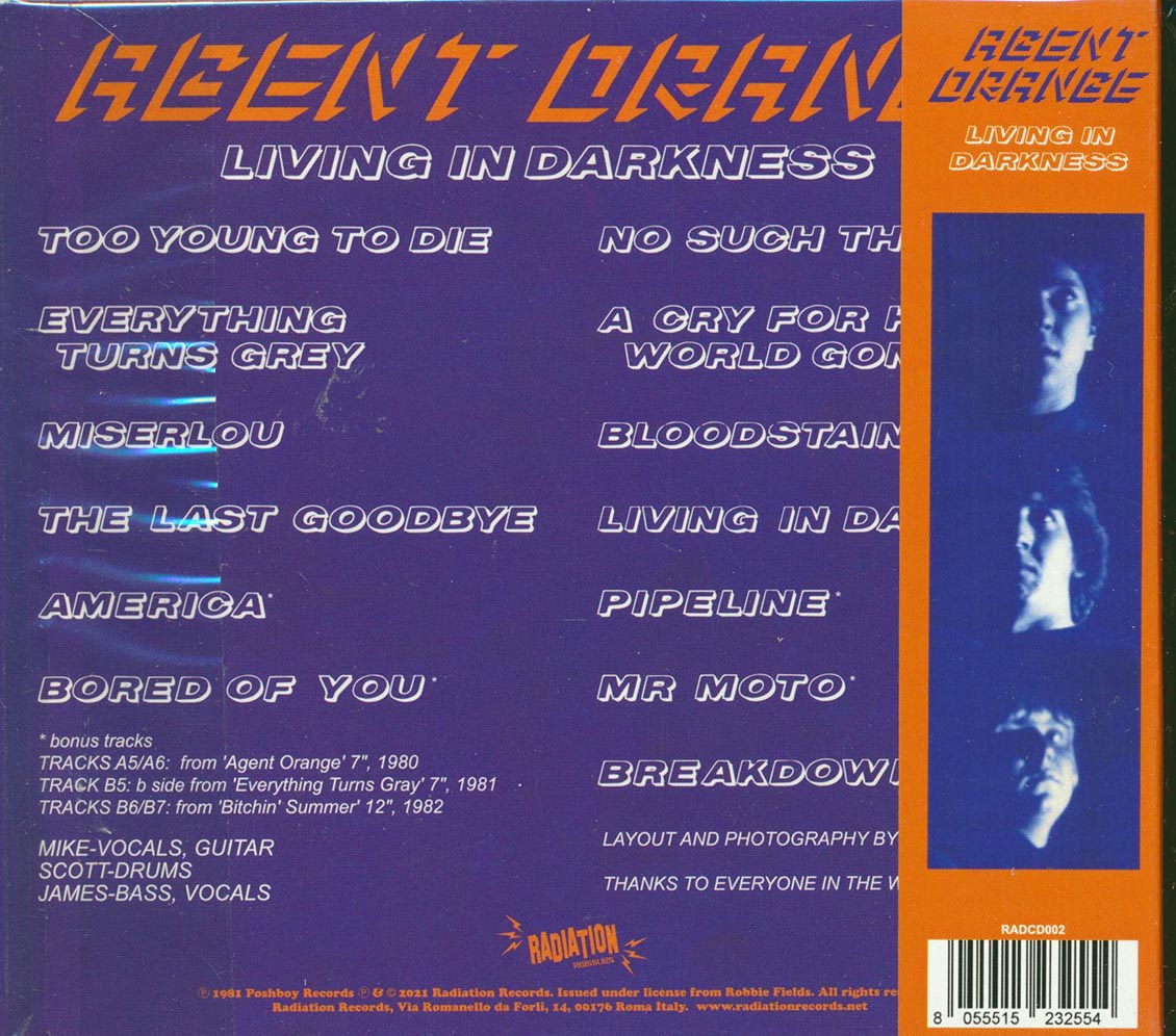 Agent Orange - Living In Darkness (remastered)