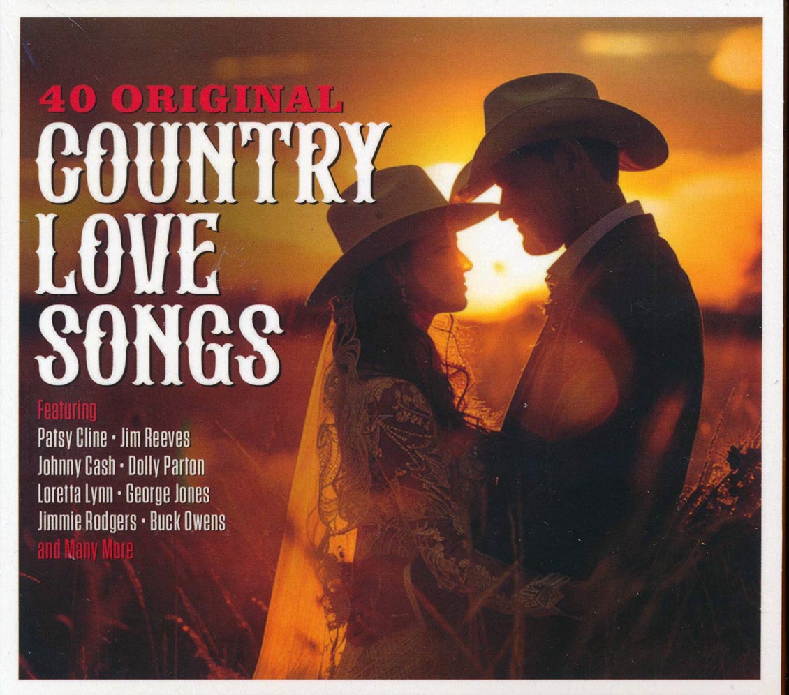 Patsy Cline, Jim Reeves, Johnny Cash, Dolly Parton, Loretta Lynn, Etc. - 40 Original Country Love Songs (40 tracks) (2xCD)