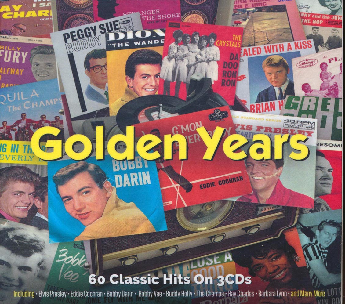 Sam Cooke, The Crystals, Buddy Holly, Elvis Presley, Etc. - Golden Years (60 tracks) (3xCD) (deluxe 4-fold digipak)