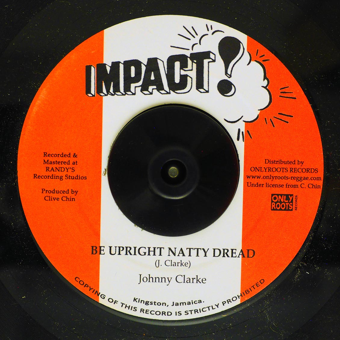 Johnny Clarke - Be Upright Natty Dread  /  The Aggrovators - Upright Version