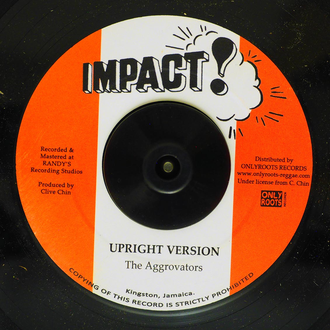 Johnny Clarke - Be Upright Natty Dread  /  The Aggrovators - Upright Version