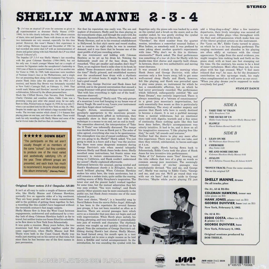 Shelly Manne - 2-3-4 (+bonus track) (180g)