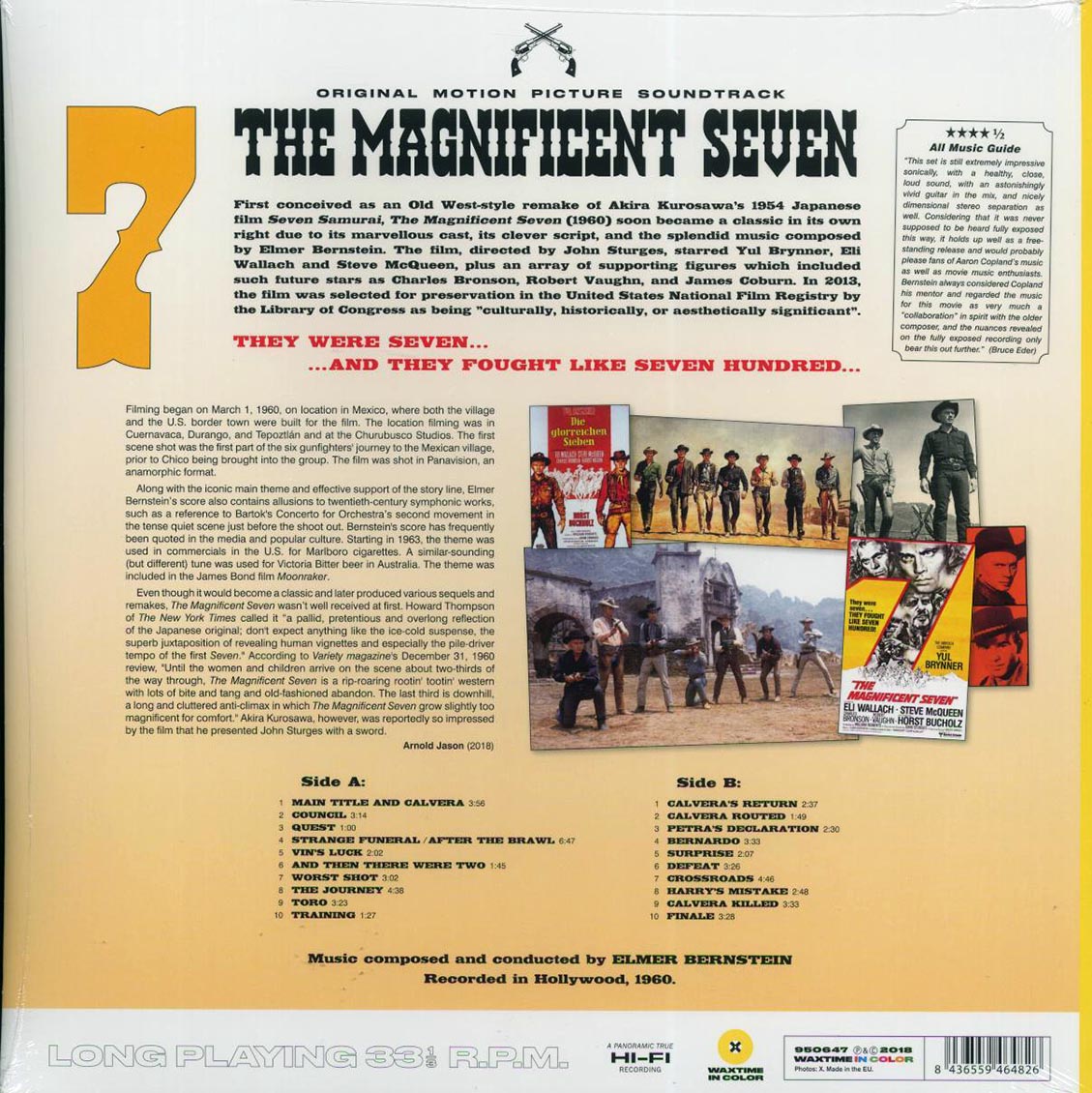 Elmer Bernstein - The Magnificent Seven (180g) (yellow vinyl)