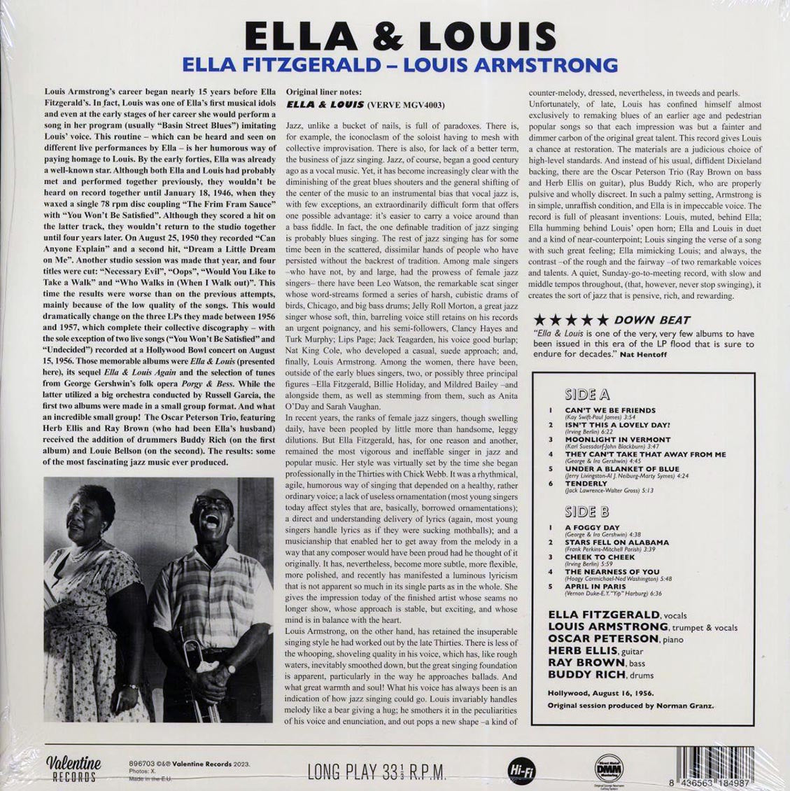 Ella Fitzgerald, Louis Armstrong - Ella And Louis (mono) (180g)
