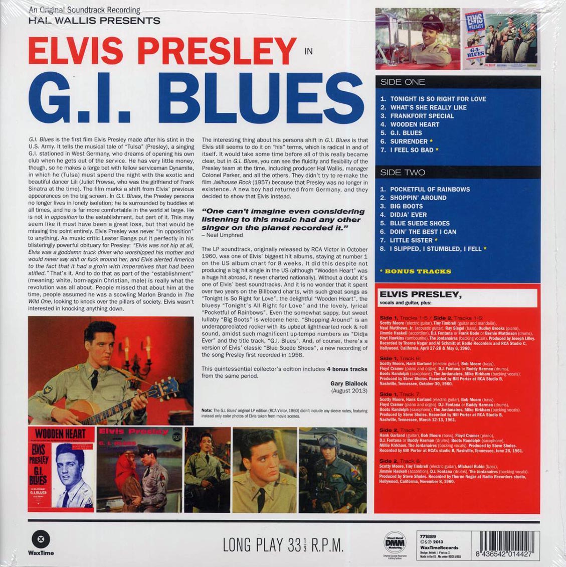 Elvis Presley - GI Blues (+4 bonus tracks) (180g)