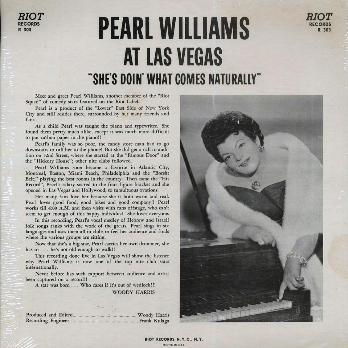 Pearl Williams - At Las Vegas (1963 ORIGINAL PRESS) (orig. press)