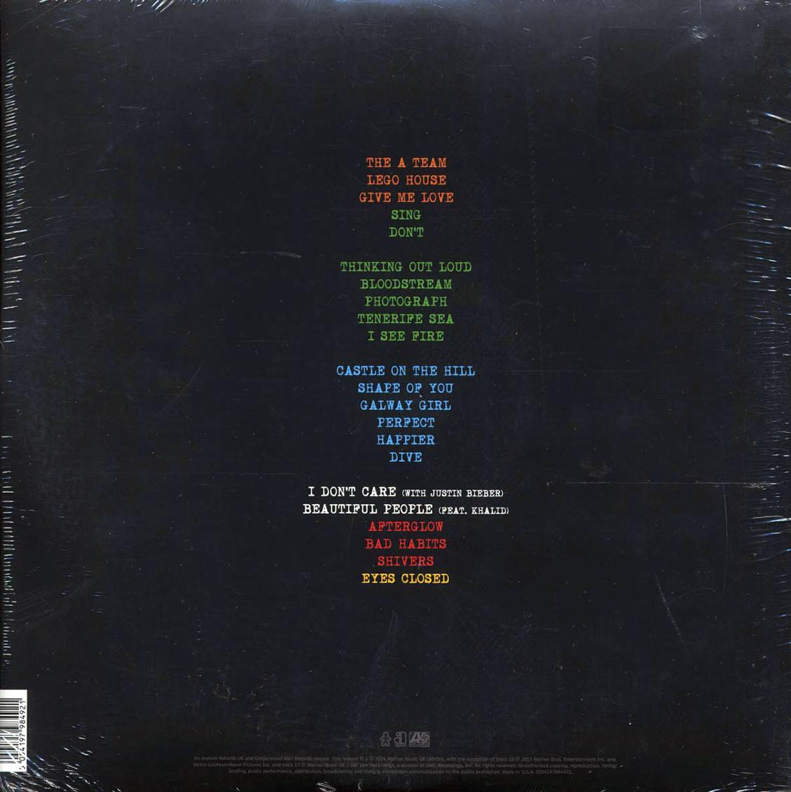 Ed Sheeran - +-=÷×: Tour Collection (2xLP)