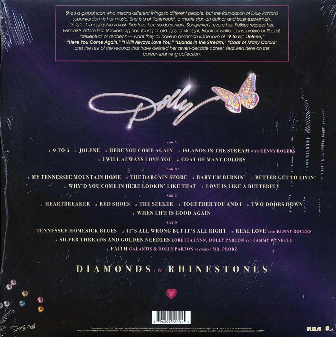 Dolly Parton - Diamonds & Rhinestones: The Greatest Hits Collection (ltd. ed.) (2xLP) (pink vinyl)