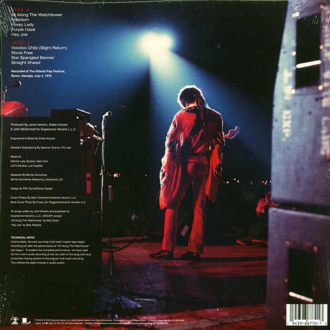 Jimi Hendrix Experience - Freedom: Atlanta Pop Festival (ltd. ed.) (red/white/blue vinyl)