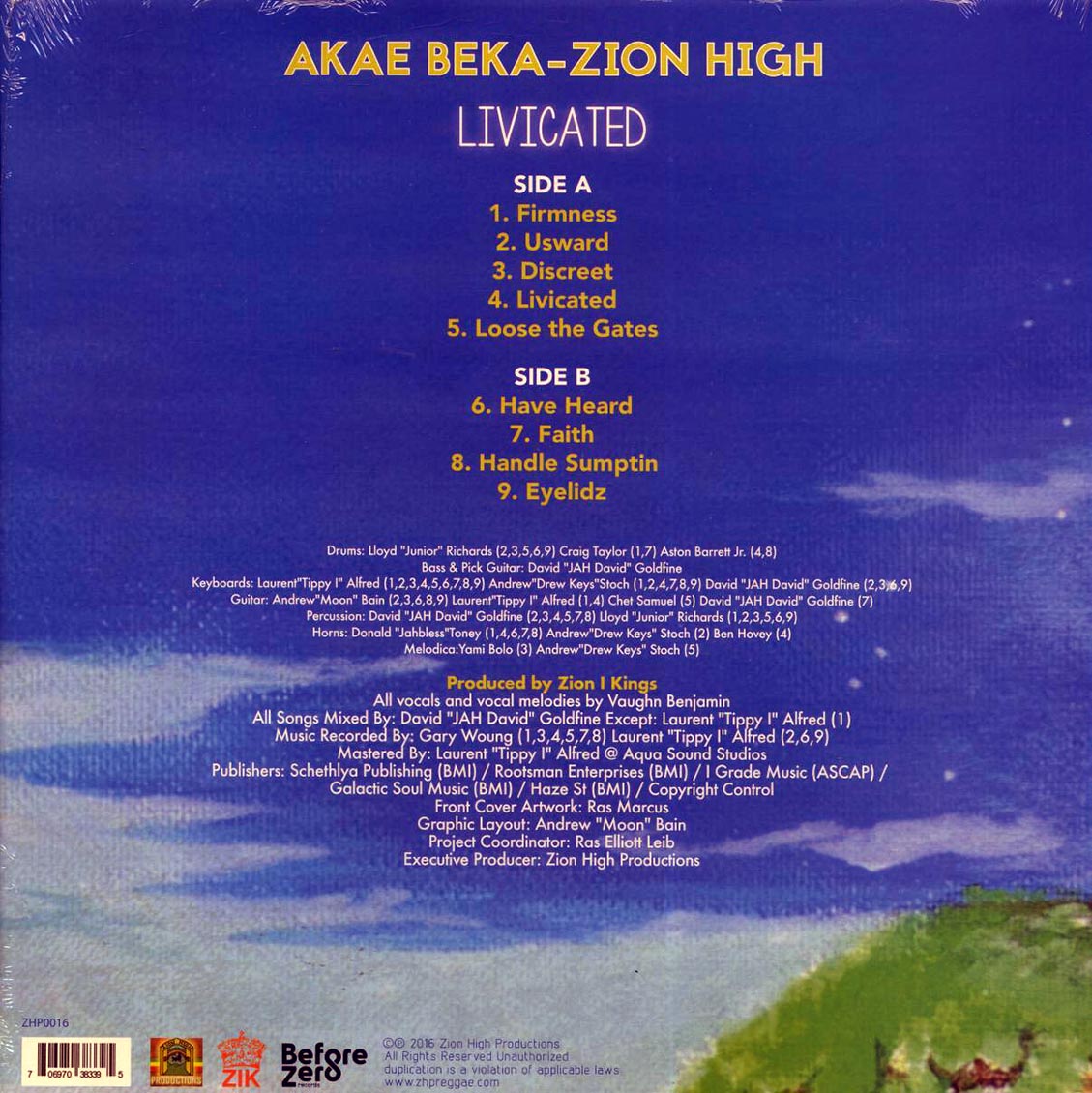 Akae Beka (Vaughn Benjamin/Midnite) - Livicated (Zion High)