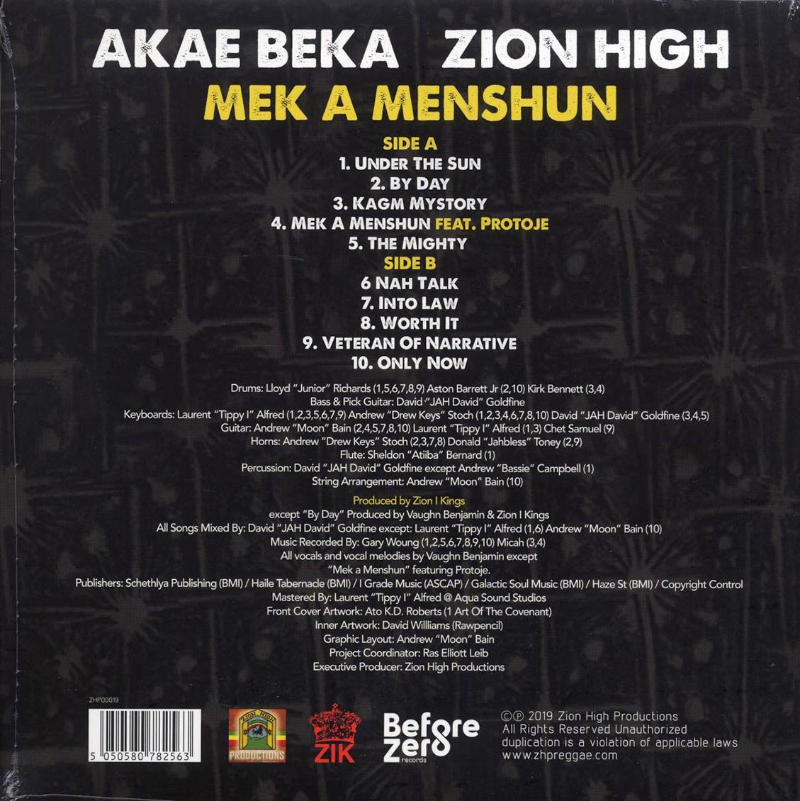 Akae Beka (Vaughn Benjamin/Midnite) - Mek A Menshun
