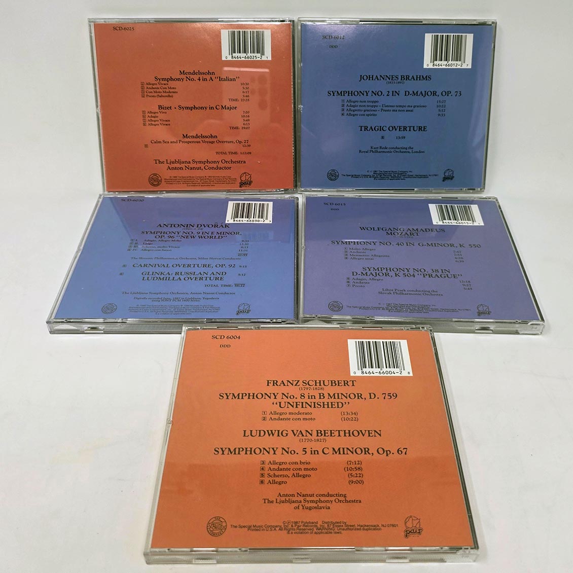 Ljubljana Symphony Orchestra - The Great Symphonies (5xCD) (box set)