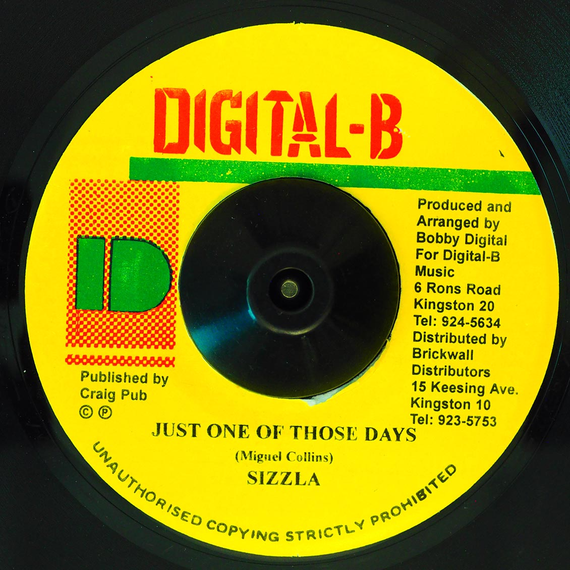Sizzla - Just One Of Those Days  /  Version (rhythm: "Queen Majesty")