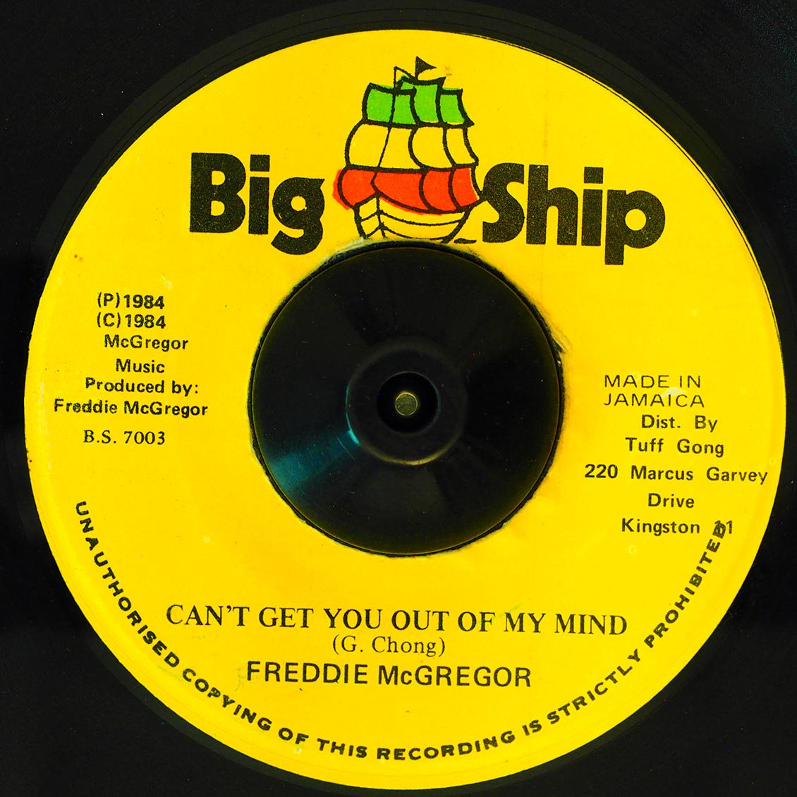 Freddie McGregor - Can't Get You Out Of My Mind  /  Studio One Band - Version