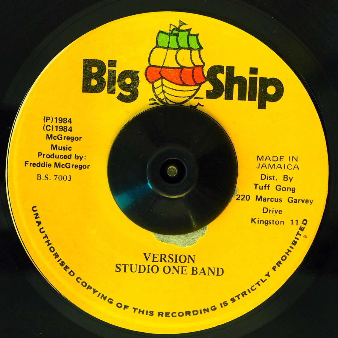 Freddie McGregor - Can't Get You Out Of My Mind  /  Studio One Band - Version