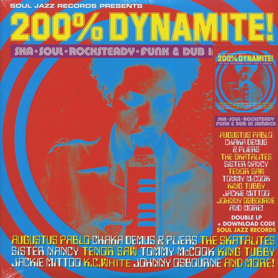 Sister Nancy, Tenor Saw, Augustus Pablo, King Tubby, Jackie Mittoo, Etc. - 200% Dynamite! (2xLP)