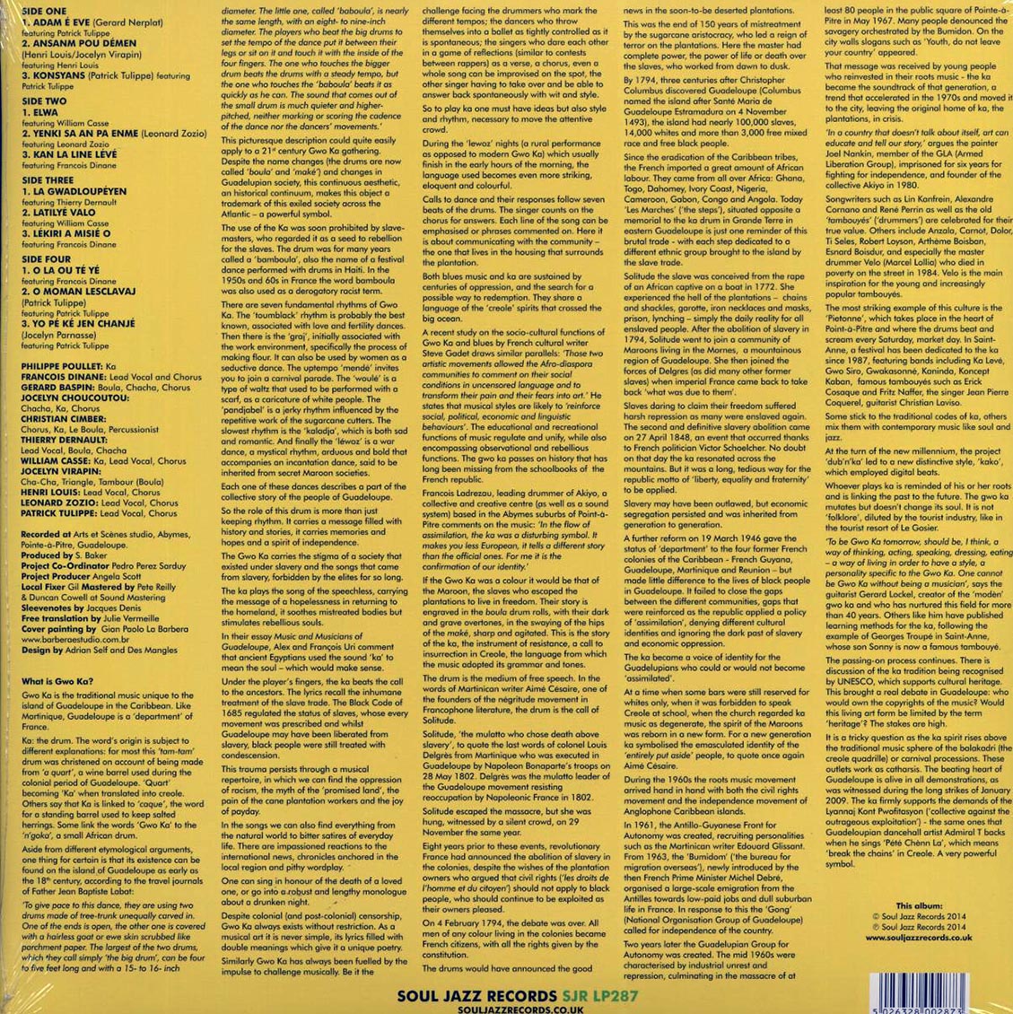 Tradisyon Ka - Gwo Ka: Music Of Guadeloupe, West Indies (2xLP)